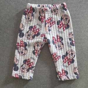 Disney Baby White and Red Patterned Pants